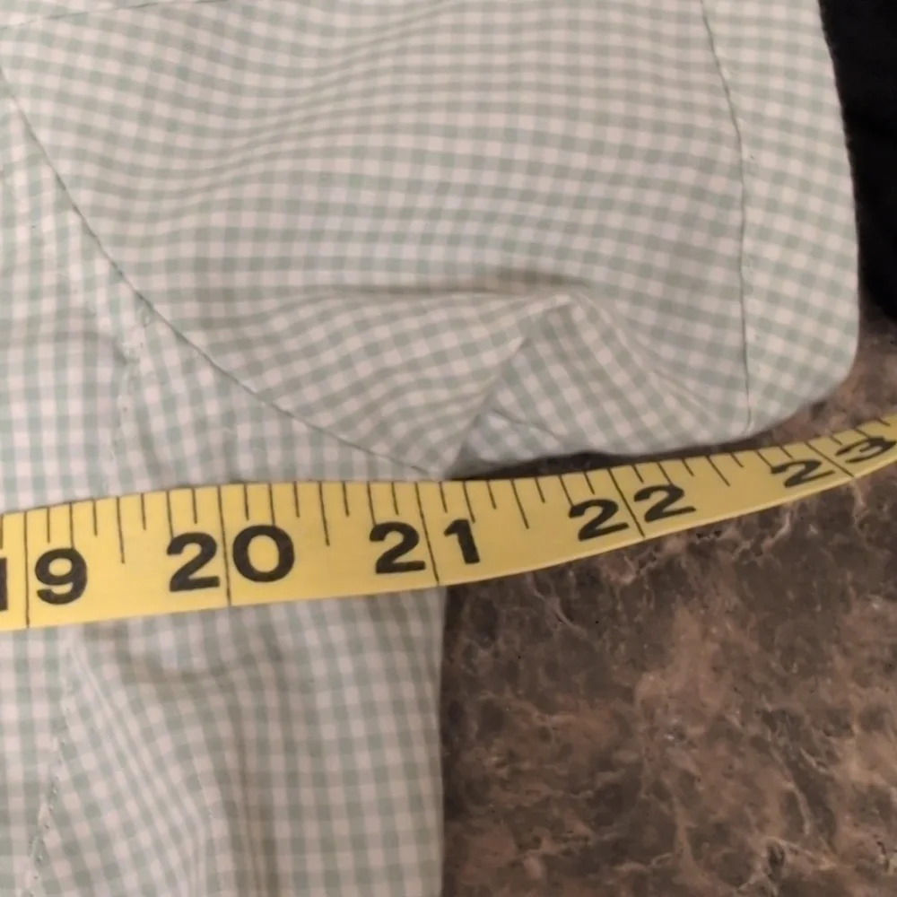 Patagonia Green Checkered Short Sleeve Shirt Organic Cotton Blend - Picture 4 of 8
